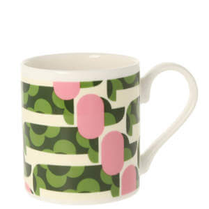 Orla Kiely Dog Show Pink/Green Mug 350ml 